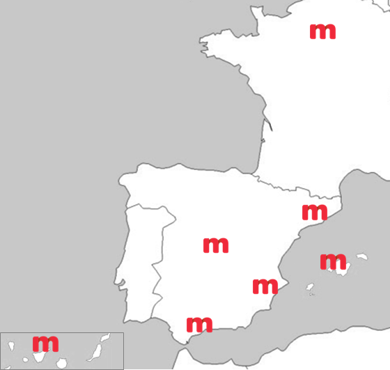 Mapa delegaciones Mirai